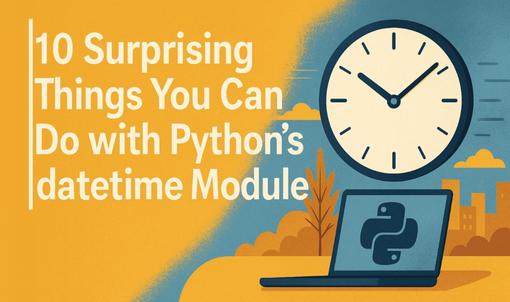 10 Überraschende Dinge, die Sie mit Pythons DateTime -Modul machen ...